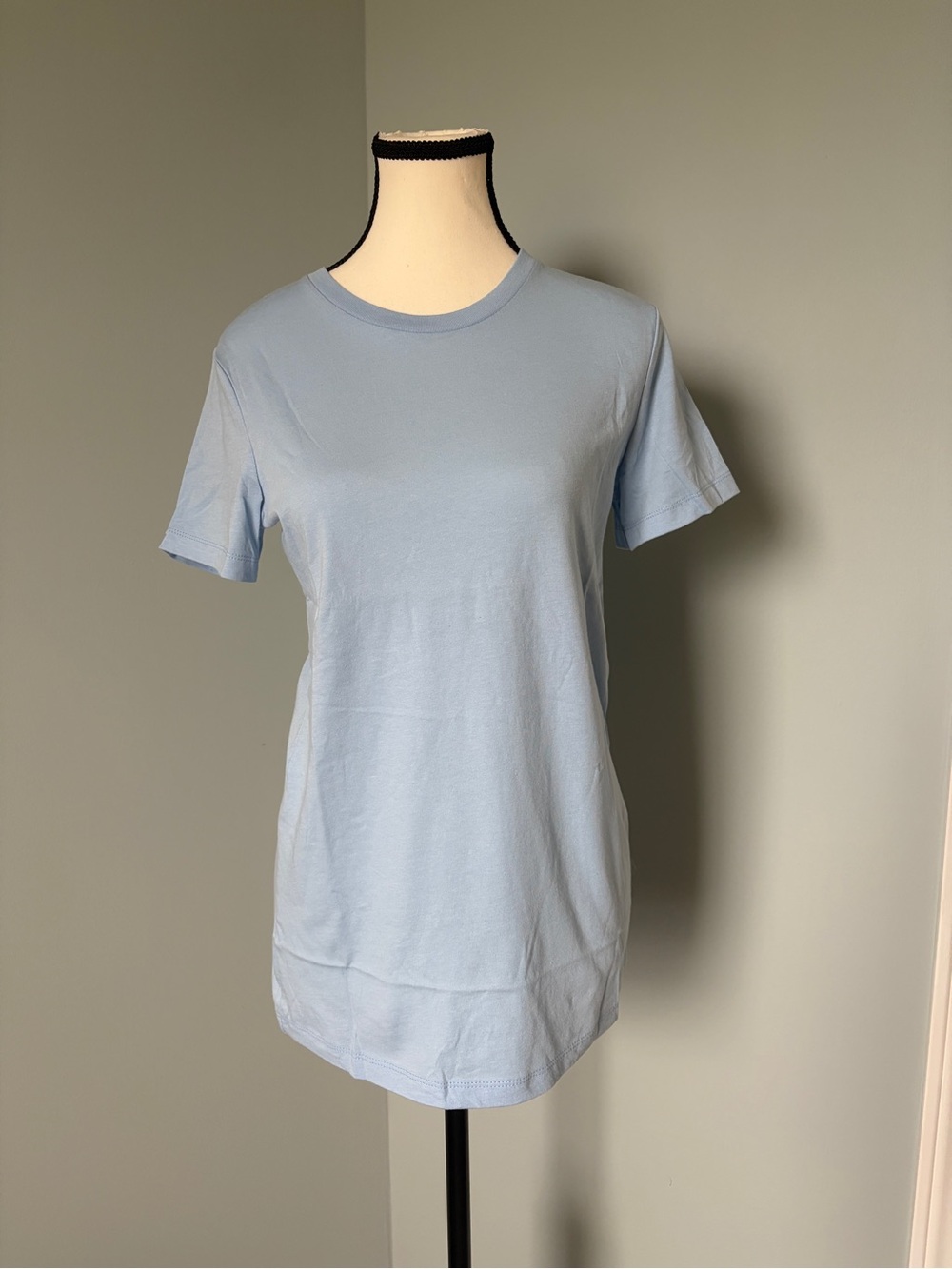 🔥🆕🔥 Perfect Tshirt Co Light Blue Crew Neck Tee NWT Size L 100% Cotton